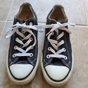 Converse All Star Black Sneakers, Size 6